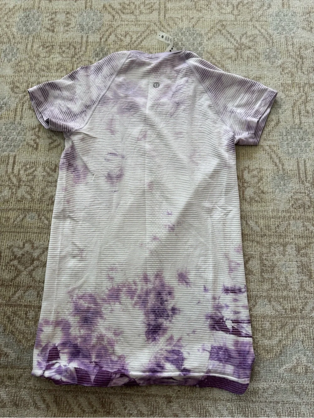 Lululemon Swiftly Tech Short Sleeve Shirt 2.0 in Shibori Stripe Wisteria Purple
